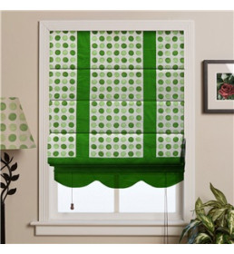 ΡΟΜΑΝ Πρασινο Πουά Με Μονόχρωμες Φάσες